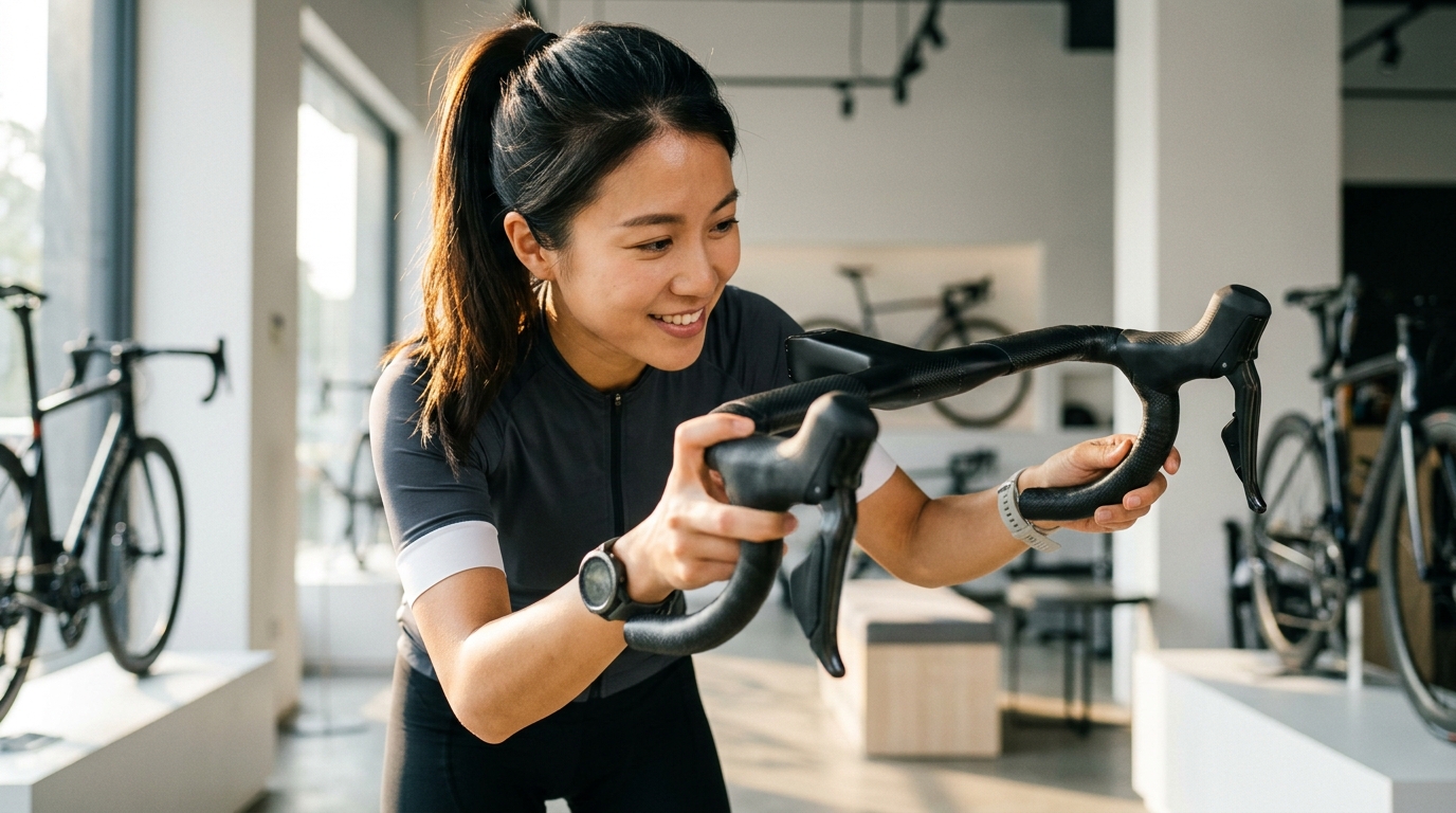 公路車車把選擇：寬度、Reach、Drop 的人體工學完全指南
